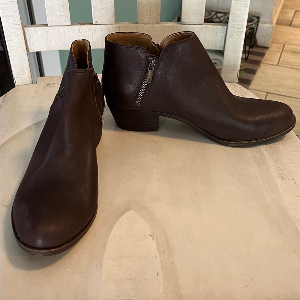 Lucky Brand Chocolate Ankle Boots